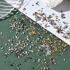 Трубчатые латунные обжимные бусины&nbsp;DIY-YW0017-13