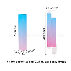 Градиент цвета бумаги подарочные коробки CON-FH0001-08