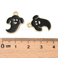 Подвески из сплава черной эмали&nbsp;ENAM-G229-08G