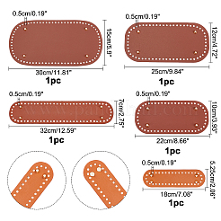 Овальные сумки из искусственной кожи для вязания крючком для ногтевого ложа&nbsp;DIY-PH0008-30