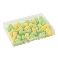 36 шт. двухцветные акриловые подвески в виде тыквы&nbsp;PALLOY-FS00068