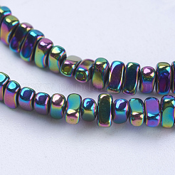 Chapelets de perles en hématite synthétique sans magnétiques&nbsp;G-J382-2x4x2mm-A