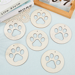 Незаконченный комплект деревянных больших подвесок&nbsp;WOOD-WH20014-003C