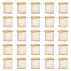 50 stücke organza taschen schmuck lagerung beutel hochzeit favor partei mesh kordelzug geschenk&nbsp;OP-TA0001-16C