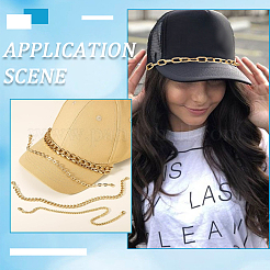 6 шт. 6 стиля ракушка каури на морскую тематику и цепочка с крышкой из алюминиевого и латунного сплава HJEW-SC0002-36