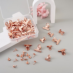 Железные зажимы и булавки с круглой головкой AJEW-TA0001-14RG