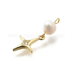 Латунные микро проложить кубического циркония подвески&nbsp;KK-Z093-27G