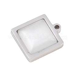 Anhänger aus Edelstahl 303 mit Katzenaugen-Pavé&nbsp;STAS-K325-05P-02