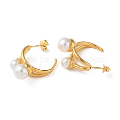 Серьги-гвоздики из нержавеющей стали 304 с ионным покрытием (IP) EJEW-H127-02G