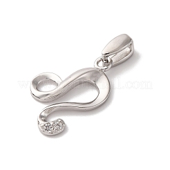 925 подвеска из стерлингового серебра с прозрачным микропаве и цирконием STER-H117-01P-05