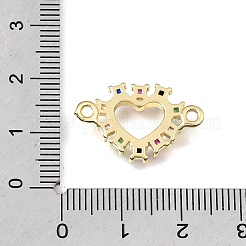 Ciondoli connettore in ottone con pavé di zirconi cubici&nbsp;KK-E802-15
