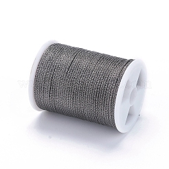 ポリエステルメタリック糸  グレー  1mm  約7ヤード/ロール&nbsp;OCOR-G006-02-1.0mm-25