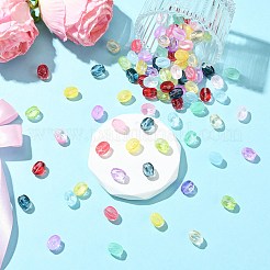 216шт 12 цвета прозрачные стеклянные бусины DGLA-CJ0001-04