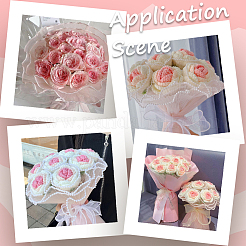 2 sachet de papier d'emballage pour bouquet de fleurs en organza&nbsp;DIY-GF0009-61B-01