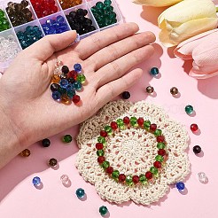 300шт 10 цвета нитей стеклянных бусин EGLA-YW0003-27