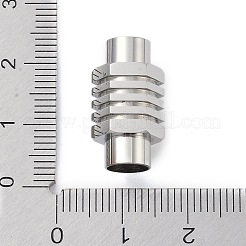 変色しない304ステンレススチール製マグネット留め具  六角  ステンレス鋼色  21x11x10mm  穴：6mm&nbsp;STAS-K282-03P