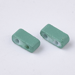 2 trous perles de rocaille de verre&nbsp;X-SEED-S023-31B-04