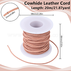 20 м коровьей кожаный шнур WL-SC0001-06B