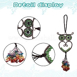 1шт натуральный зеленый авантюрин большие подвесные украшения G-SZ0001-94A