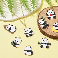 18pcs 9 pendentifs en émail en alliage de style&nbsp;ENAM-CJ0005-80