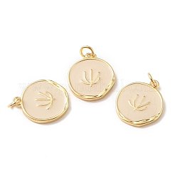 Латунные подвески с реечным покрытием с прыгающим кольцом&nbsp;KK-F852-25G