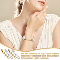 4 шт. 2-х цветные латунные застежки для часов&nbsp;KK-OC0001-53