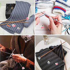 10шт 2 цвета коровы силиконовые бусины SIL-SZ0001-65