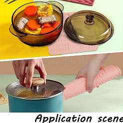 2шт квадратные силиконовые коврики для горячих блюд AJEW-GF0008-26C