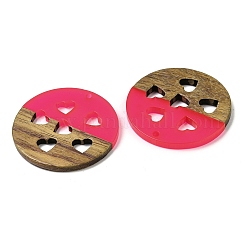 Подвески из смолы и ореха WOOD-I013-05B