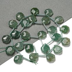 Природный зеленый бисер пряди клубники кварца&nbsp;G-P544-C09-01