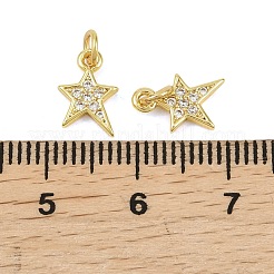 Латунные микропаве прозрачные кубические циркониевые подвески&nbsp;KK-D218-23G-02