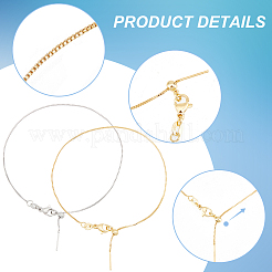 10 шт. 2 цвета латунные цепочки-слайдеры для изготовления браслета KK-BC0013-29