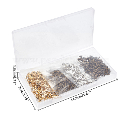 120 шт. 4 цвета подвески из сплава в тибетском стиле&nbsp;TIBEP-PH0005-20-RS-WH