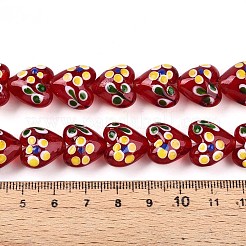 Бусы лэмпворк ручной работы LAMP-N028-02C