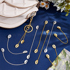 20 шт. 2 цвета железные цепи для одежды&nbsp;HJEW-NB00290