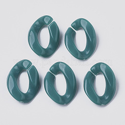 Opake Acryl Verknüpfung Ringe&nbsp;LS-OACR-T011-88A
