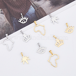 16 шт. 8 стиля вакуумного покрытия PVD из нержавеющей стали 304 подвески&nbsp;STAS-DC0013-08