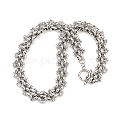 Цепочка пантеры из нержавеющей стали 304 толщиной 13.5 мм для женщин.&nbsp;LS-NJEW-G179-03P