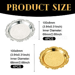 8шт 2-х цветный железный поднос&nbsp;DIY-MB0003-09