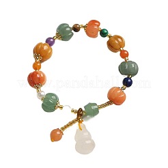 Браслеты с подвесками из смоляных бусин в виде тыквы и горлянки FS-WG50C96-01