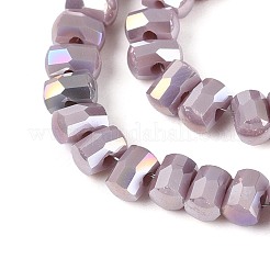 Гальванические непрозрачные стеклянные бусины&nbsp;EGLA-N022-09A-C02