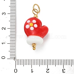 Рождество ручной работы Lampwork подвески STAS-C147-03C