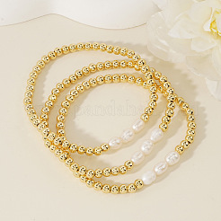 3 комплект браслетов из пресноводного жемчуга&nbsp;EH2658