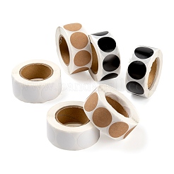 6 рулон 3 стиля пустых самоклеящихся стикеров из крафт-бумаги DIY-LS0003-37