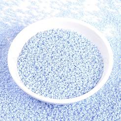 MIYUKIラウンドロカイユビーズ  日本製シードビーズ  15/0  （rr3329)不透明ライトスチールブルー  15/0  1.5mm  穴：0.7mm  約250000個/ポンド&nbsp;SEED-G009-RR3329