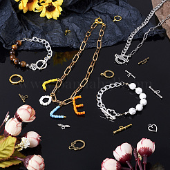 Сплавочные застежка тоггл тибетского стиля&nbsp;PALLOY-TA0001-48