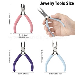 3 шт. 3 стиля 45# стальные ювелирные плоскогубцы PT-FS0001-01