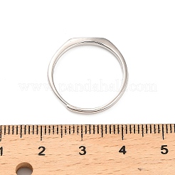ロジウムメッキ 925 スターリングシルバーの調節可能なリング  プラチナ  十二星座  乙女座  2mm  内径：16mm&nbsp;RJEW-S397-01P-02