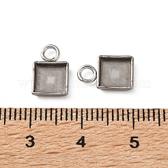 Cabochon-Fassungen für Anhänger aus Edelstahl 304&nbsp;STAS-Z201-02P-01