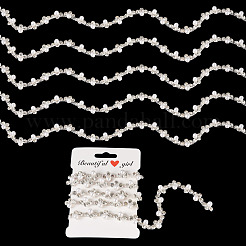 Круглые латунные цепочки со стразами FIND-TAC0007-17B